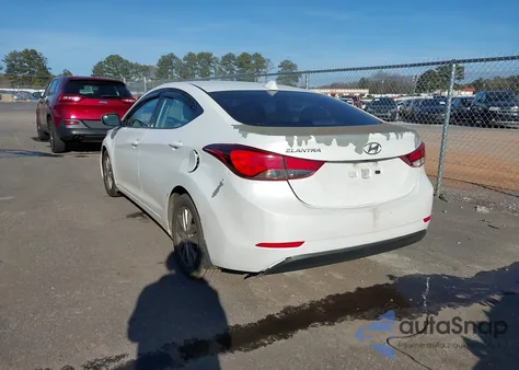 2016 Hyundai Elantra Se from USA, damaged, VIN 5NPDH4AE8GH754689